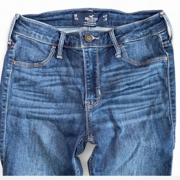 Y2K Hollister Mid-Rise Skinny Jeans Dark Wash Size W27 L28 - Picture 4 of 7